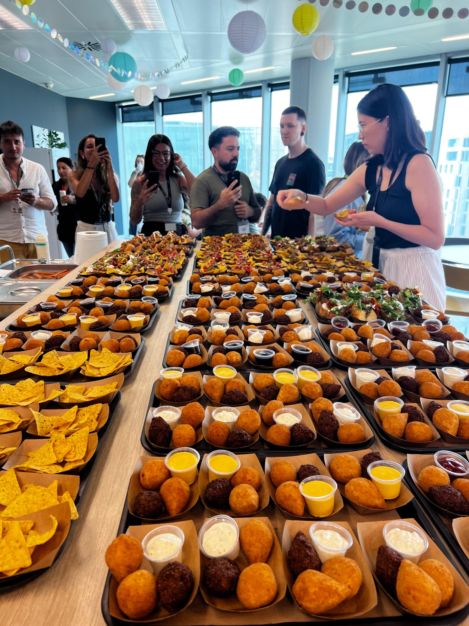 Ejemplo catering, degustación de Recetas mini